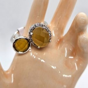 Yellow Chalcedony Ring Sz 7